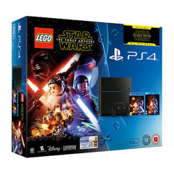 Sony PlayStation 4 Console, 500GB, LEGO Star Wars: The Force Awakens Game and Blu-Ray